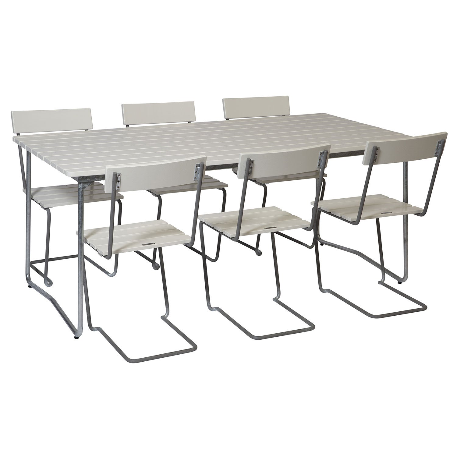 Ruokailuryhmä B31 ja tuoli 1 6 kpl valkoinen lakattu tammi