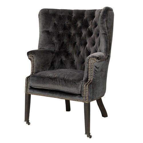 Churchtown nojatuoli Armchair Avanna Velvet Dark Artwood