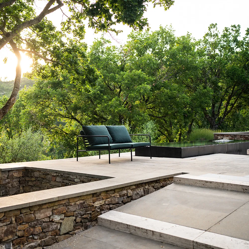 Avon 2-istuttava sohva Rust/Black 