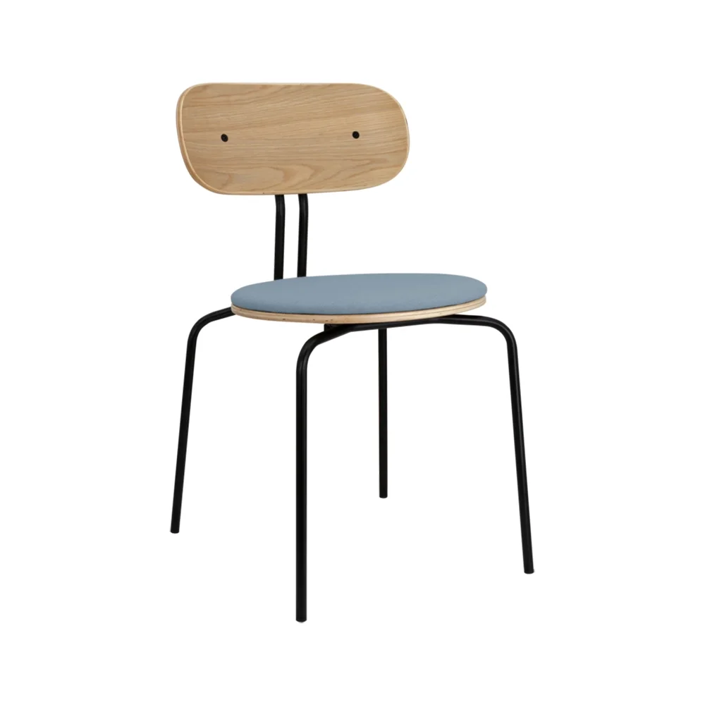 Curious ruokatuoli tammi/musta metalli Bright Skies