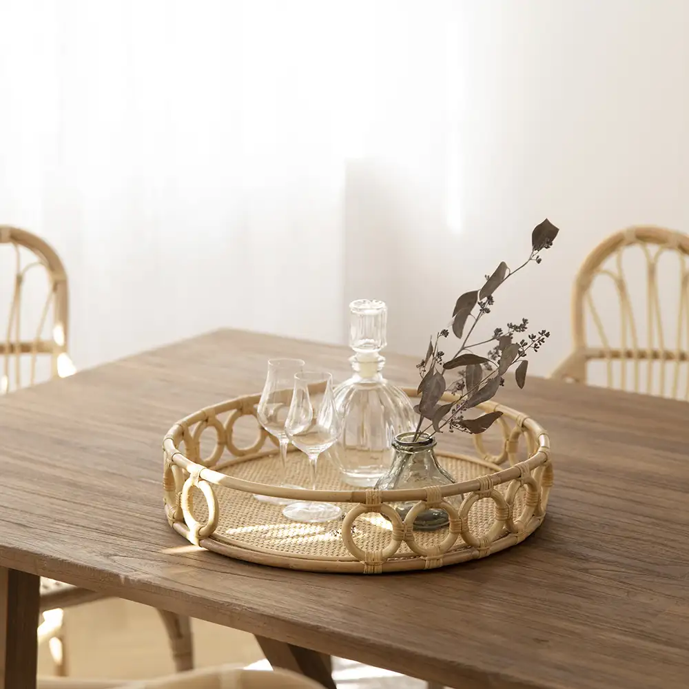 Mira tarjotin Ø45 cm Luonnonvärinen