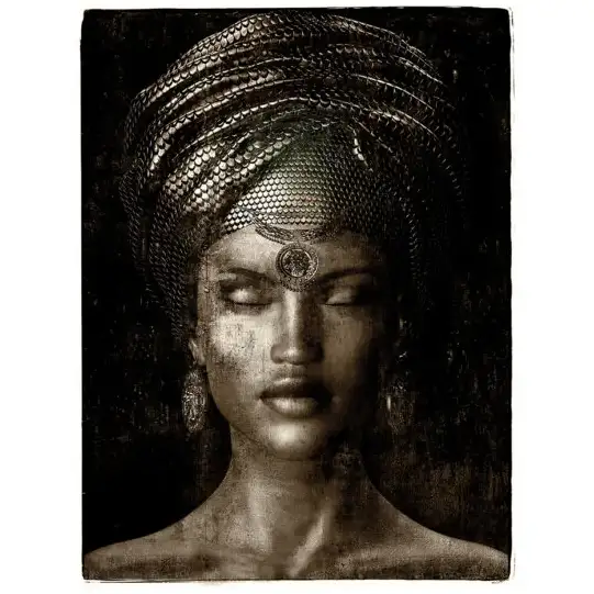 Seinäkoriste Glamour girl sepia 100 x 150 cm Artwood