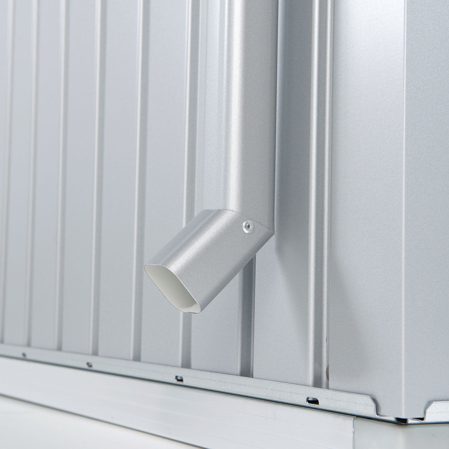 Highline stuprörset puutarhavarasto metallic hopea