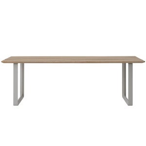 70/70 ruokapöytä 225x90 cm Sapele Mahogany/Grey