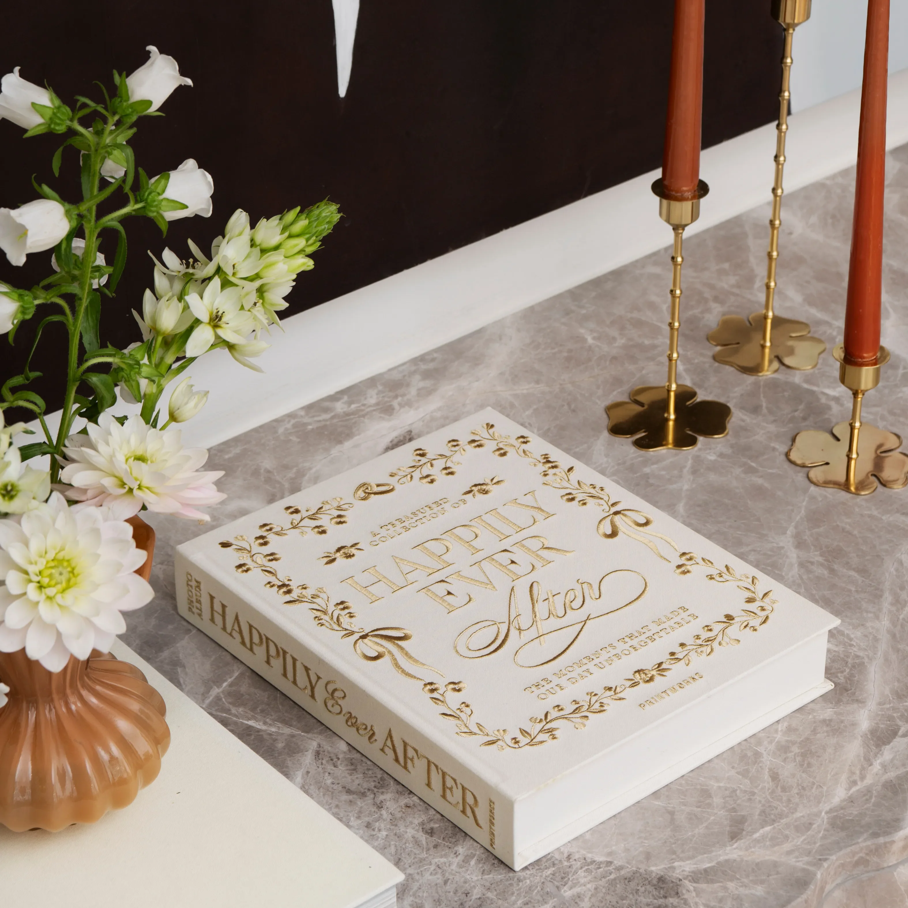 Embroidered Photo Album - Happily Ever After