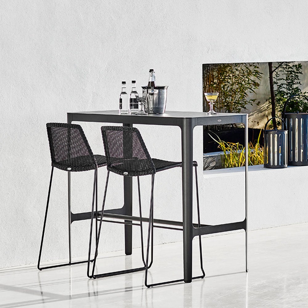 Breeze Baarituoli pinottava musta 