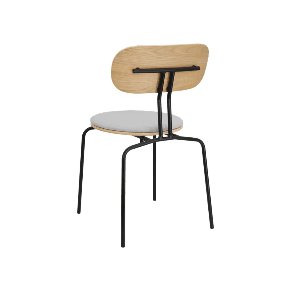 Curious ruokatuoli tammi/musta metalli Sterling