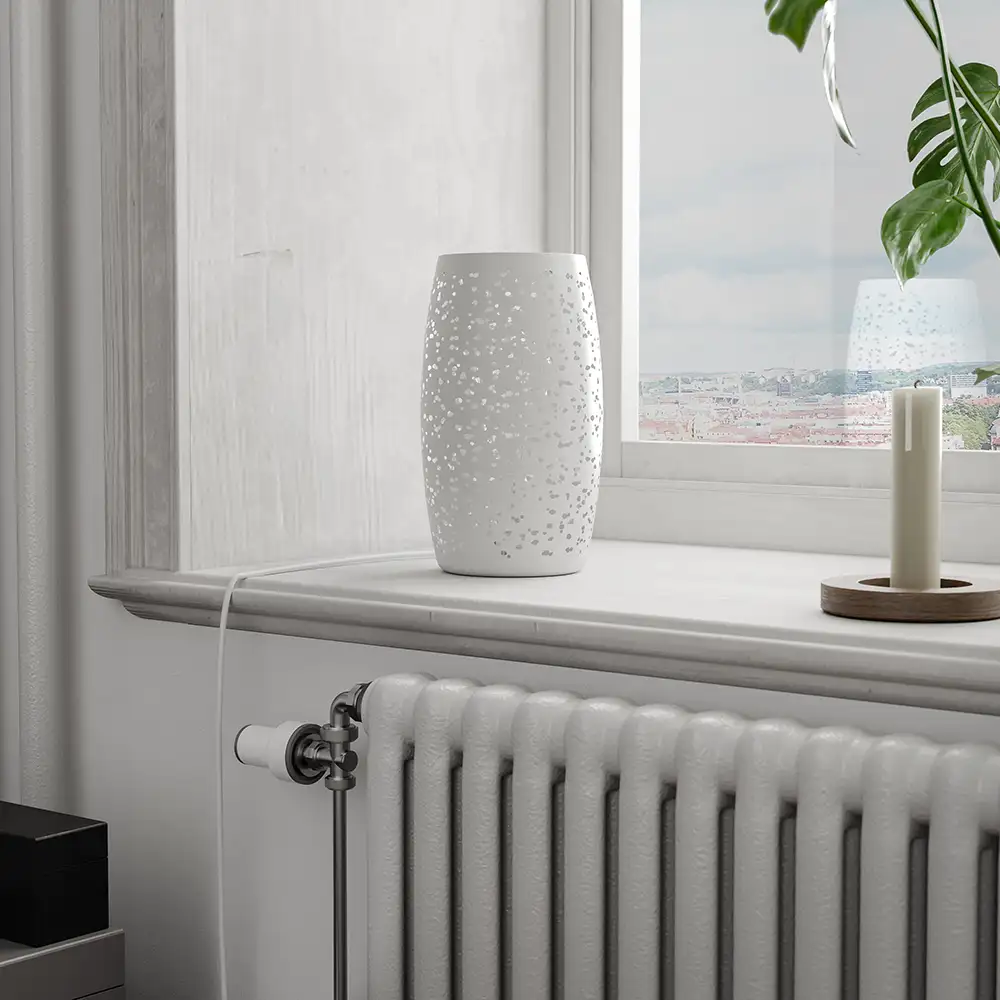 Colby Pöytävalaisin Valkoinen