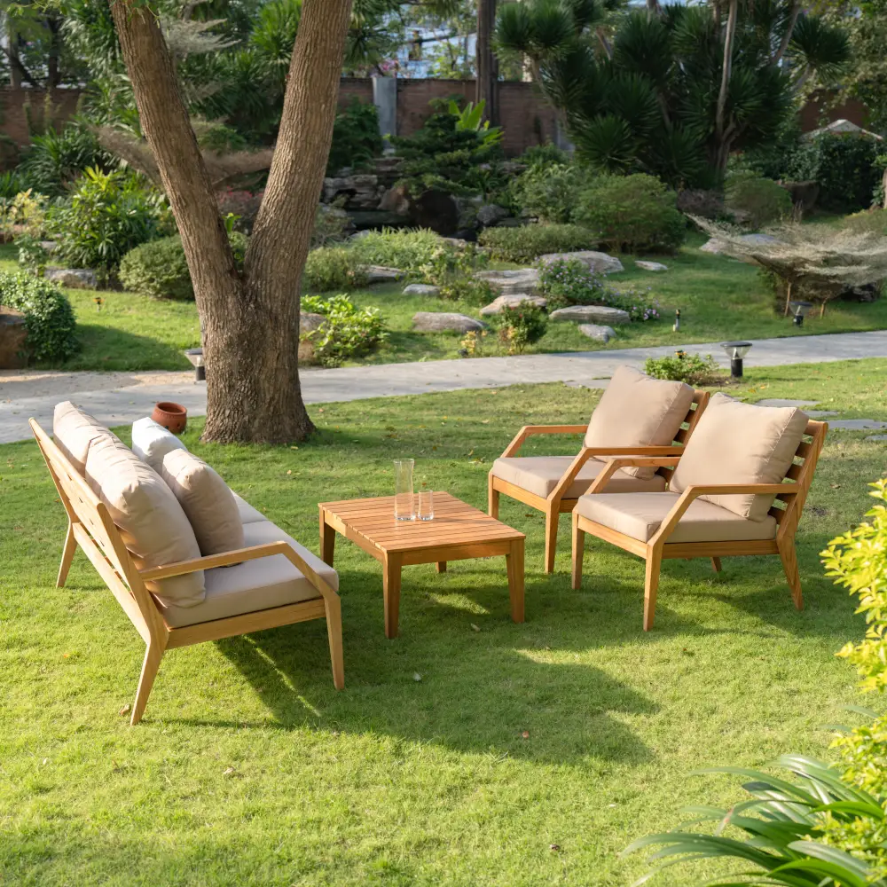 Gunnaröd 2-istuttava lounge-sohva sis. tyynyt valkoinen