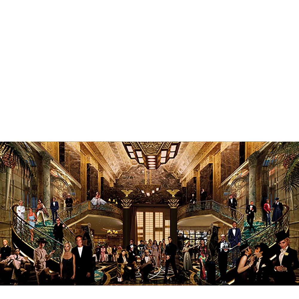 THE PARTY OF THE CENTURY valokuvamaalaus - 200x100