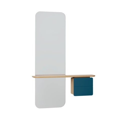 One More Look peili tammi/Petrol Blue