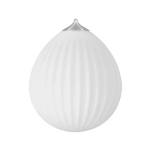 Maailman ympäri -lampunvarjostin Ø35 cm White/Brushed steel