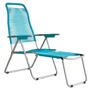 Spaghetti-aurinkotuoli turquoise alumiinilla