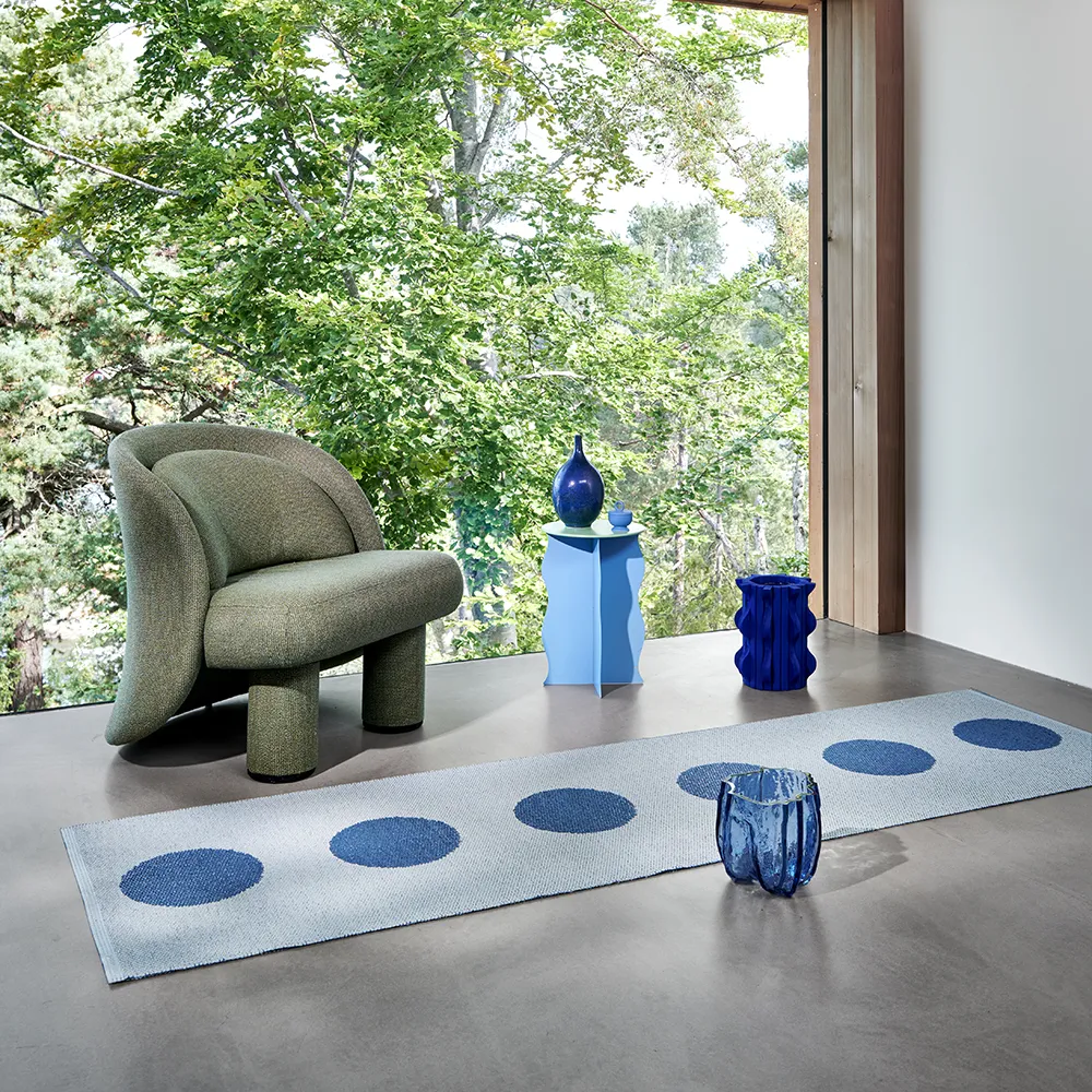 Vera Pop matto River Blue/Blue Fog 70 x 120cm