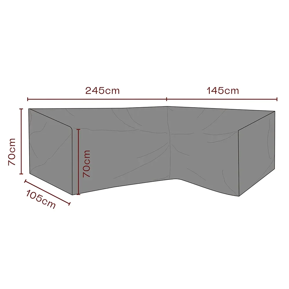 Huonekalusuoja kulmasohva 145/245x70x105 cm Premium
