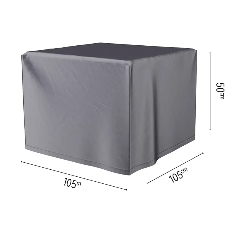 Huonekalujen päällinen Lounge-sohvapöytä, takka 105x105x50 cm antrasiitti