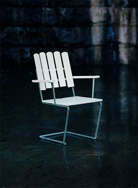 Ruokailuryhmä 9A & A2 valkoinen Grythyttan Stålmöbler