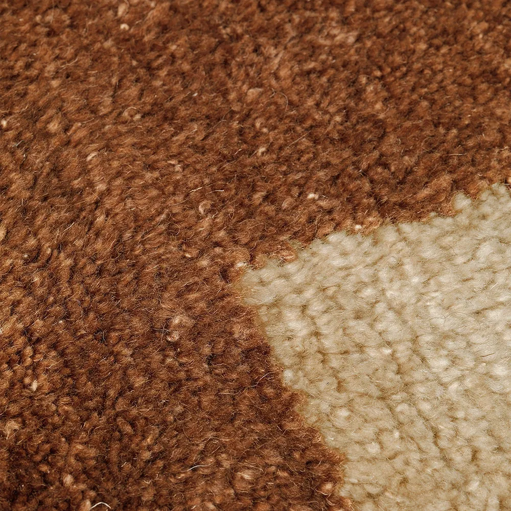 Mara solmittu matto 120x80 cm tummanharmaa/valkoinen