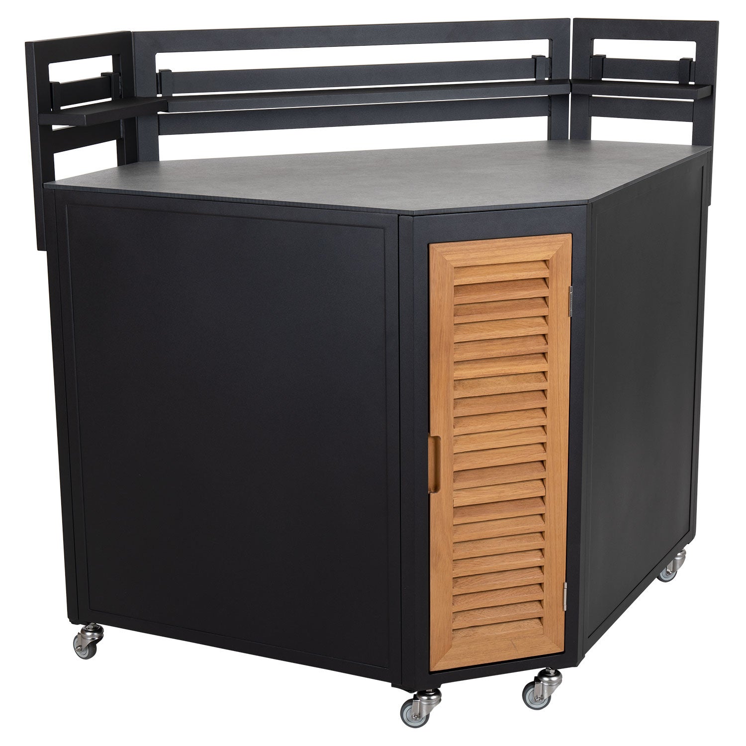 Fornax keittiö kulma iso musta/harmaa Brafab