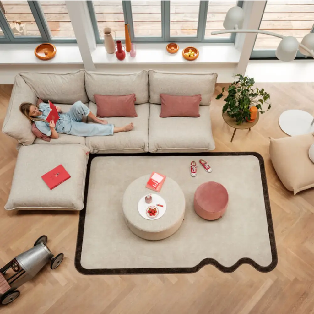 sumo sohvan kulmaosa boucle recycled beige