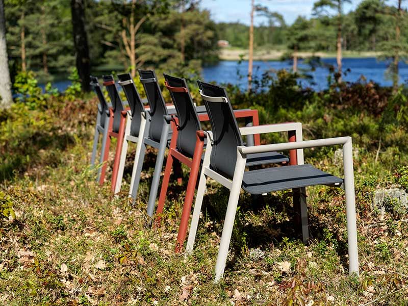 Delia pinottava tuoli khaki/textilene