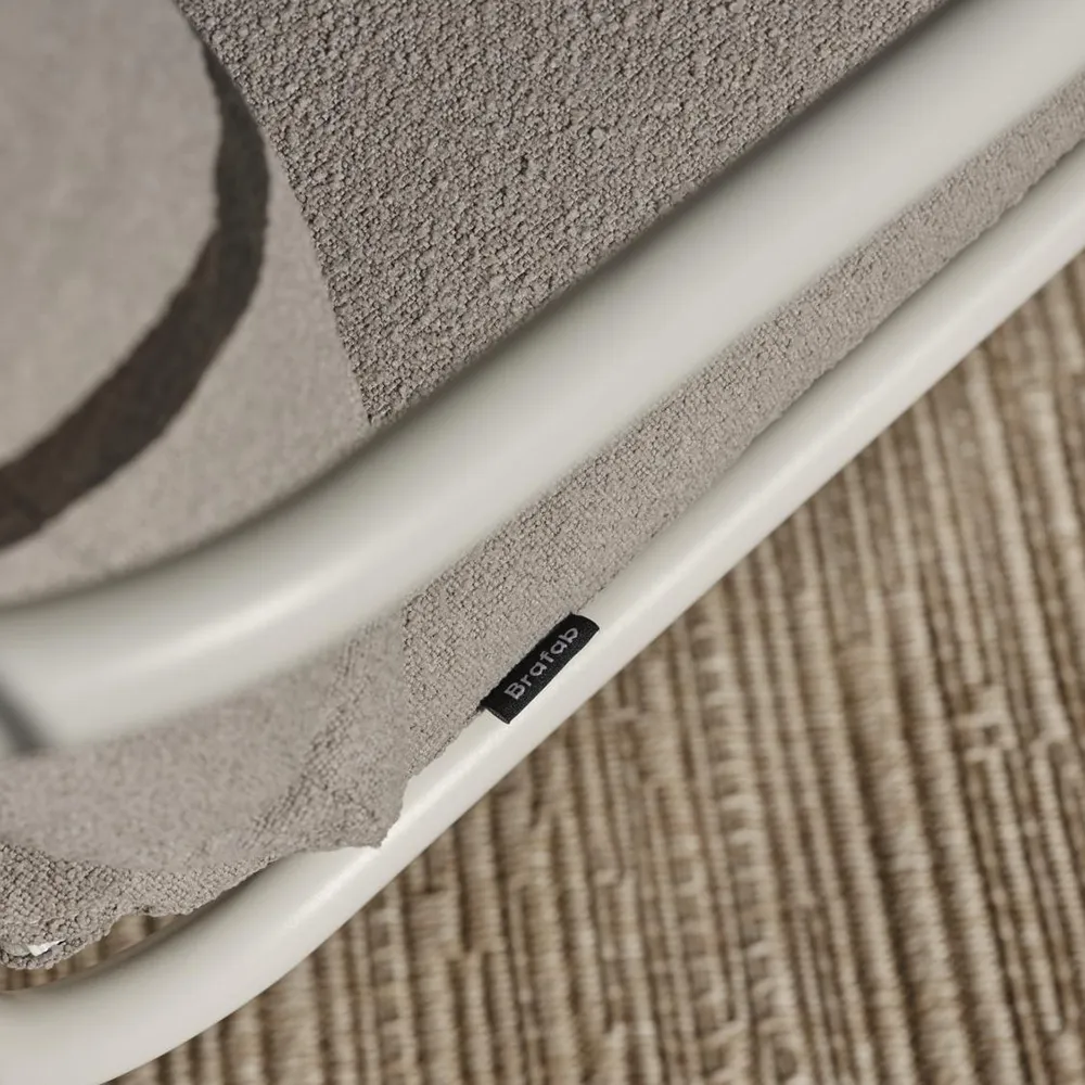 Bendt Nojatuoli Teddy Beige/Pearl White