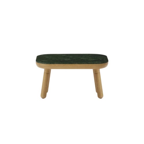 Paff Sivupöytä matala tammi/Green Marble