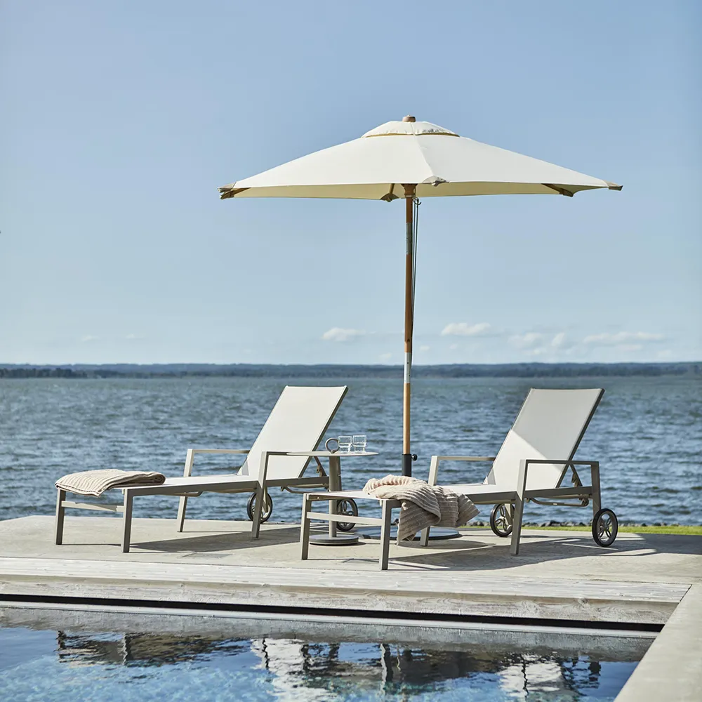 Reggio puinen aurinkovarjo 300 cm luonnonvärinen Brafab