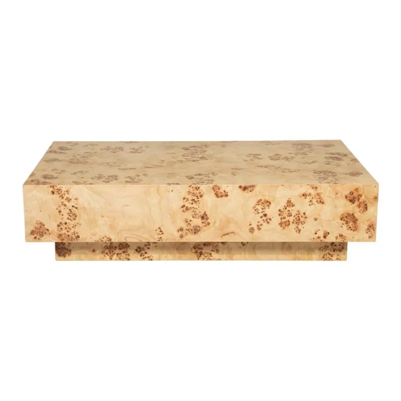Dean 117x70x30 cm MDF & wit populieren Puu fineer Ruskea