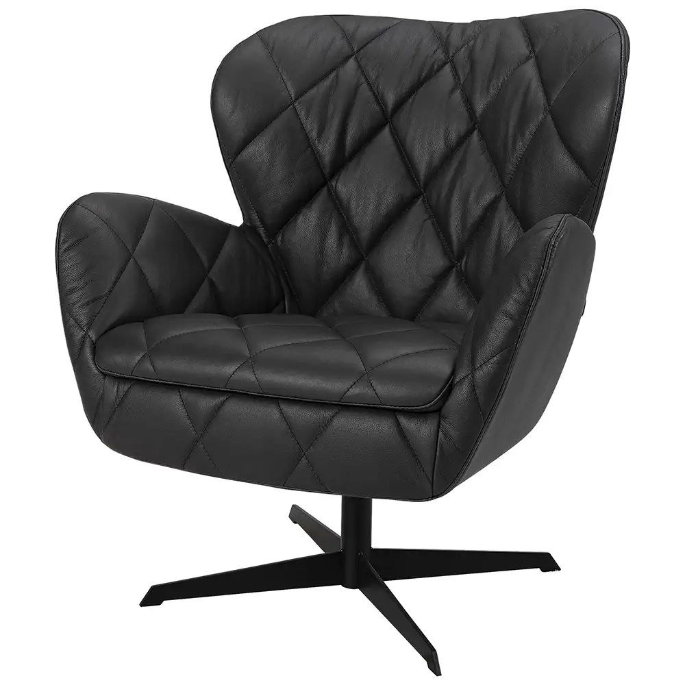 Jade nojatuoli Anthracite leather