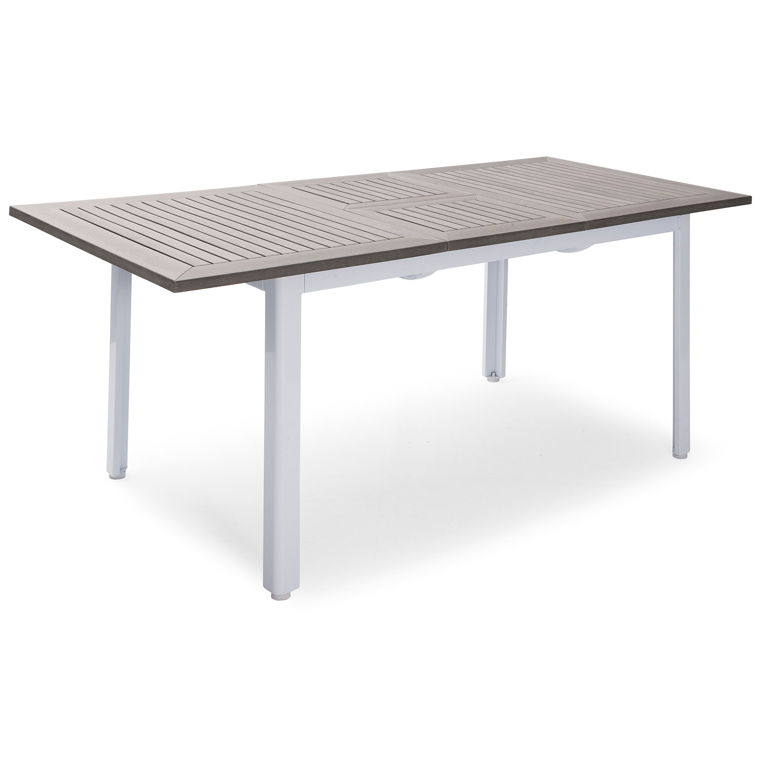 Hillerstorp Nydala pöytä 90×150/200 cm valkoinen alumiini