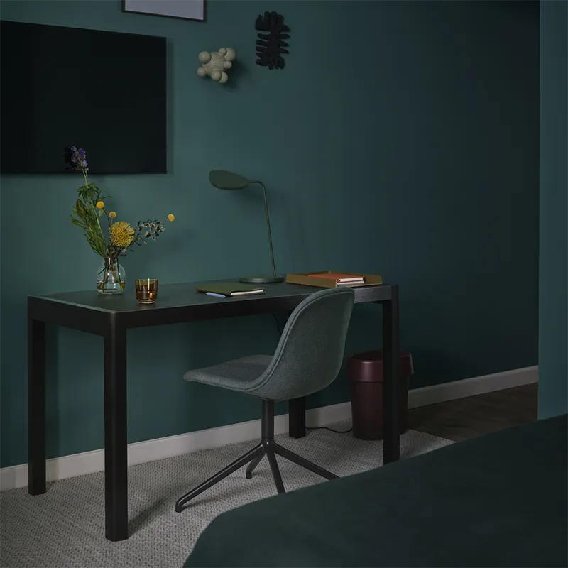 Workshop Table 65x130 cm - Black Linoleum Black