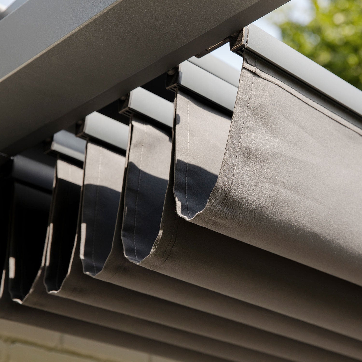 Prosail aurinkovarjo harmonica vattentätt 297x297cm harmaa