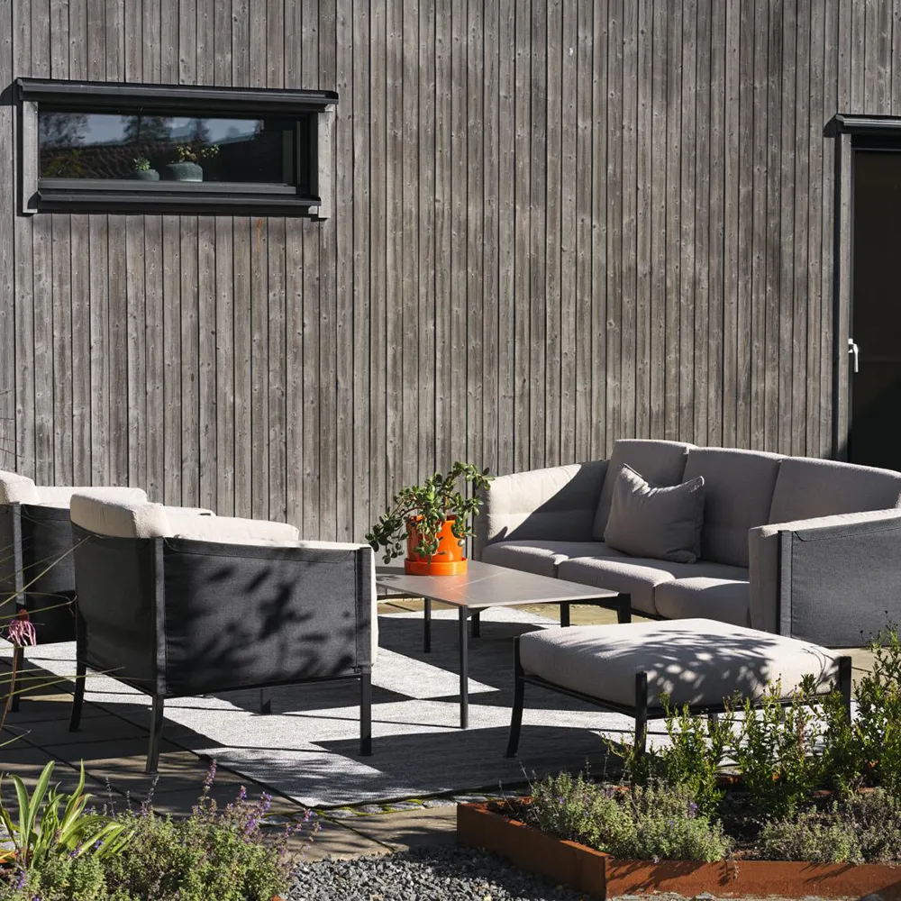 HALLAVARA sohvapöytä 146x66cm - Musta