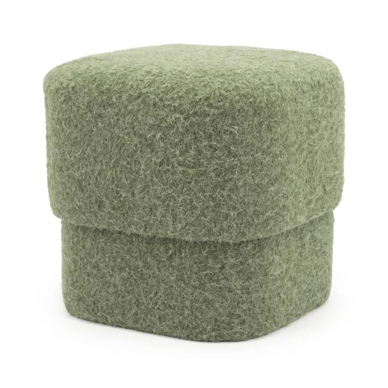 By-Boo, Stool Kelso - green 40x40x40 cm