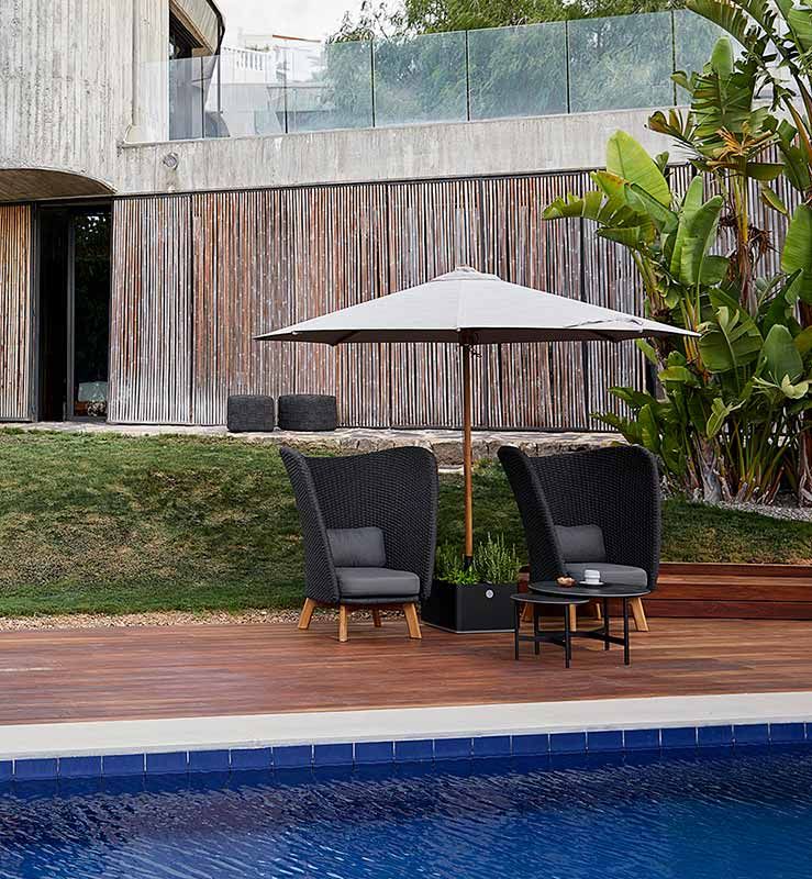 Grow Parasollfot harmaa