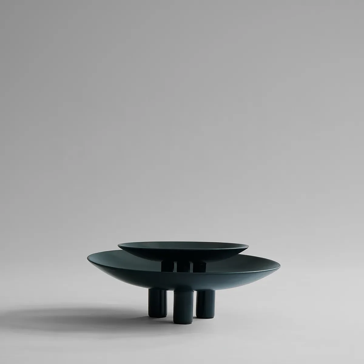 Käsinmaalattu koristevati Duck Big Dark Green Ø 45 cm
