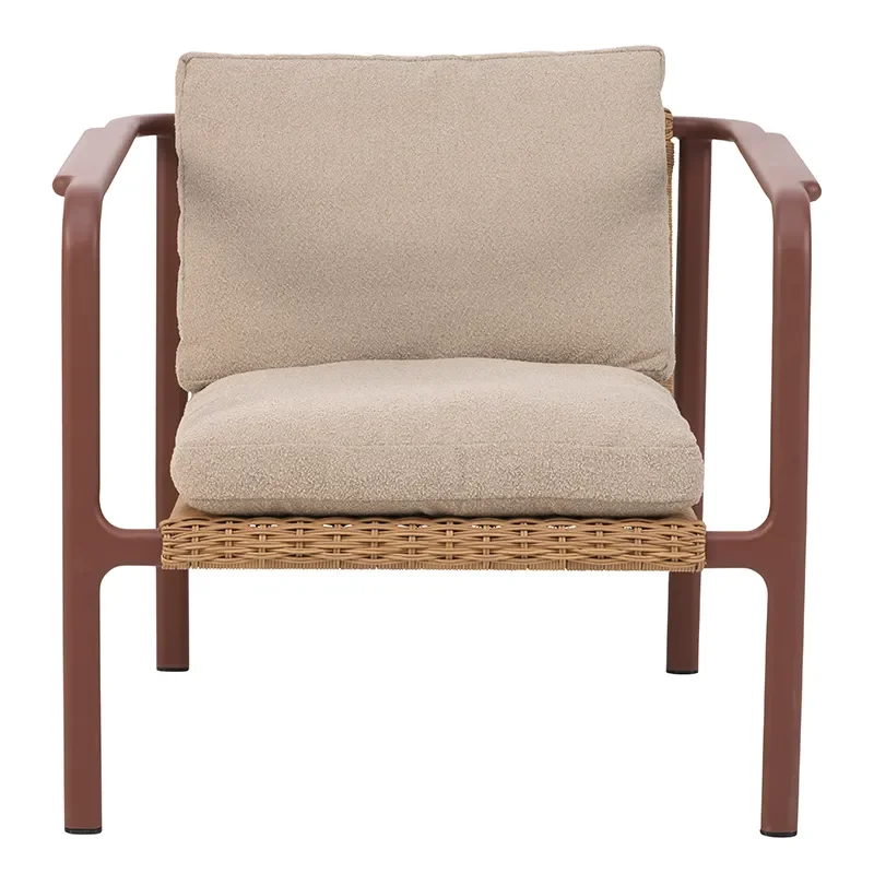 Motty nojatuoli Zin Red / Teddy Beige