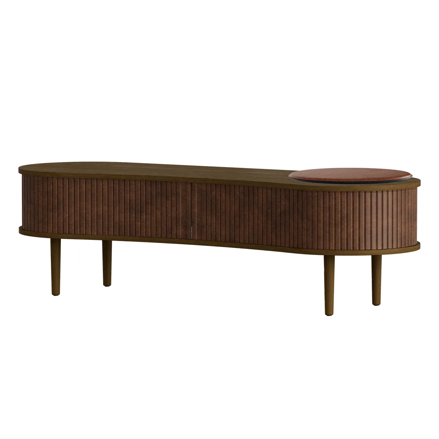 Audacious TV-taso, tumma tammi/Hazelnut