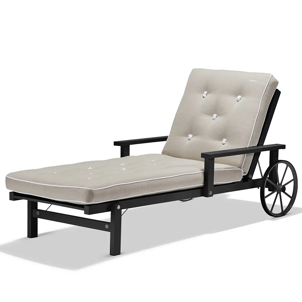 Aurinkovuotee kanssa käsinoja Alumiini musta 