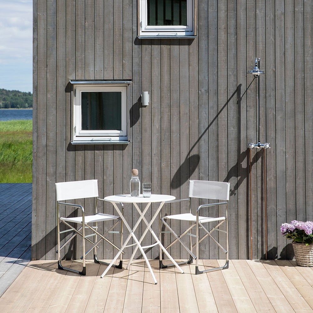 Sirio kahvipöytä 67 cm valkoinen teräs