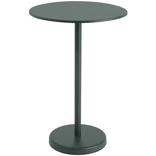 Linear Steel Baaripöytä Ø70 cm Dark Green