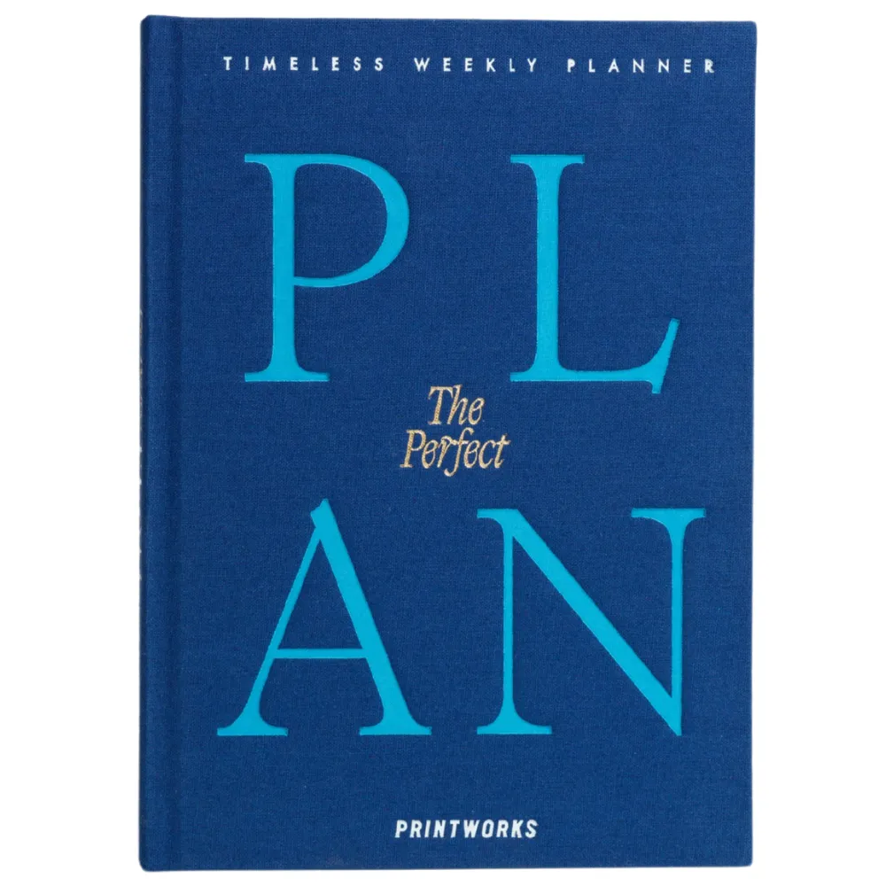 Weekly Planner - The Perfect Plan, Blue