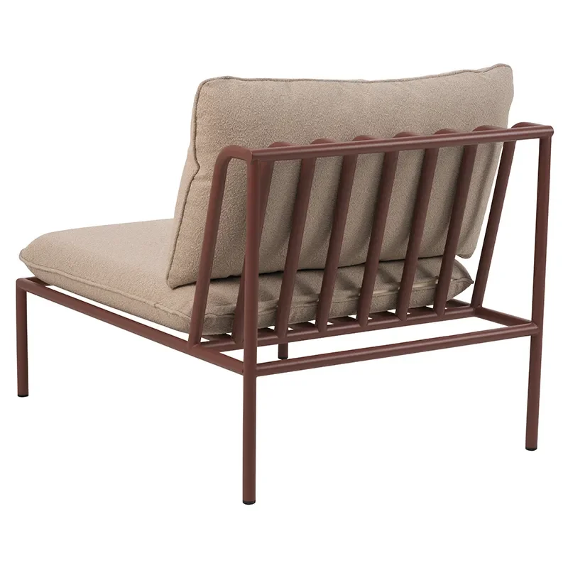 Collier Keskimmäinen osa  Zin red / Teddy beige