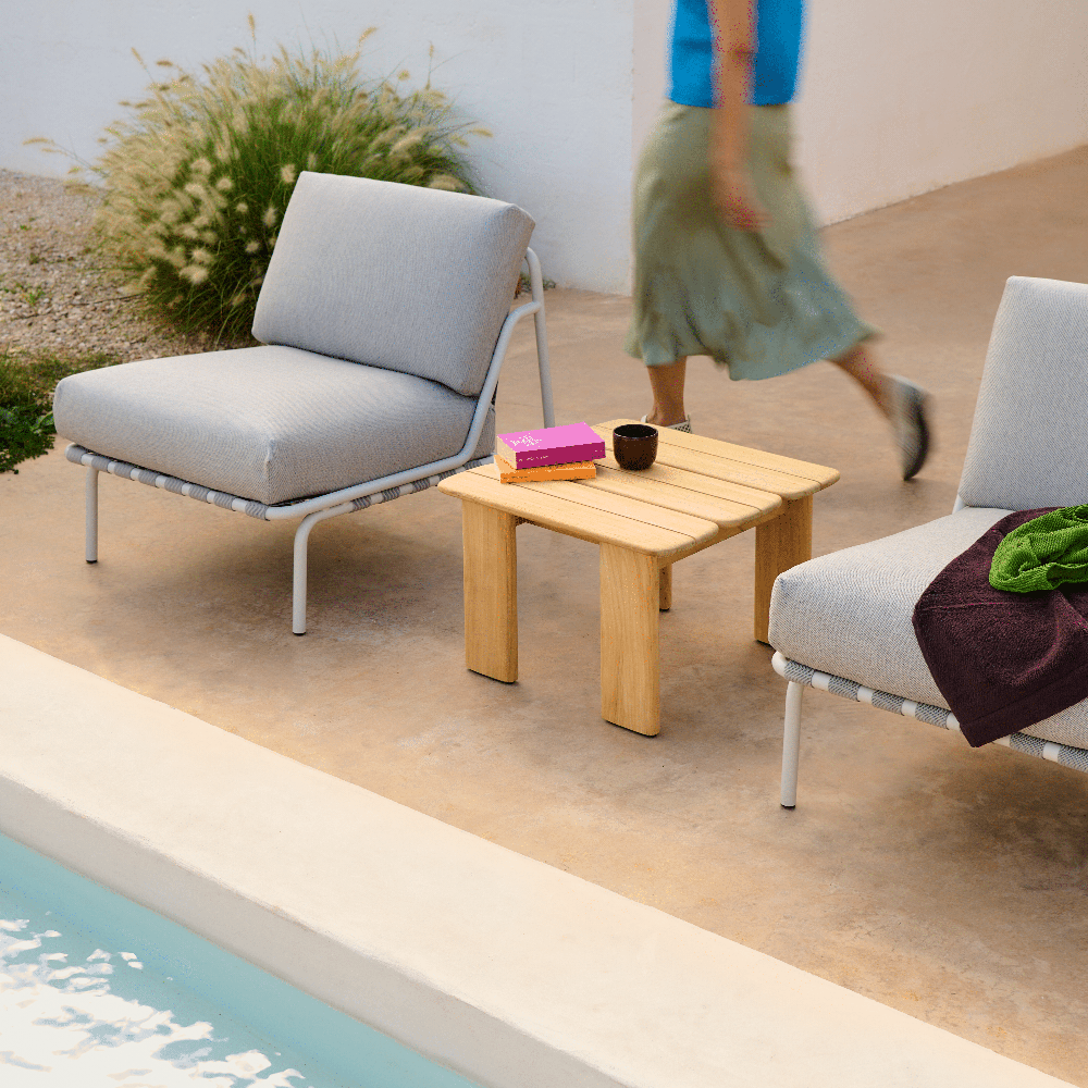 Loungenojatuoli Settle Ribbed Weave 2/Dark Green