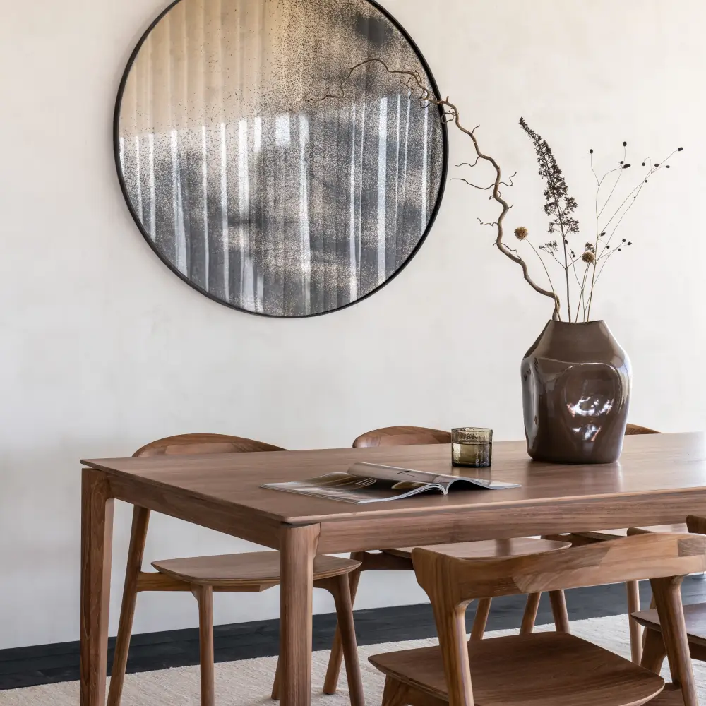Aged seinäpeili Ø121 cm bronze