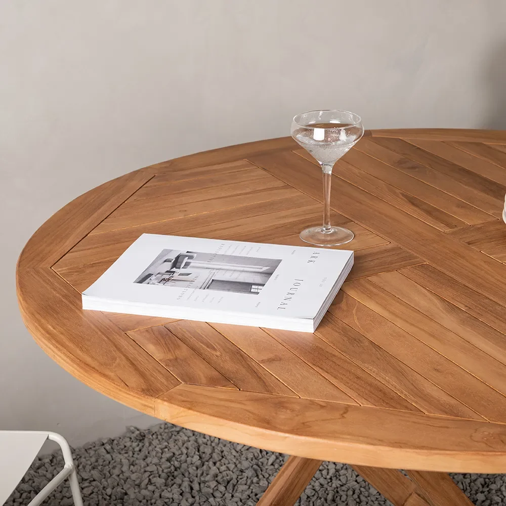 Kenya ruokapöytä Ø120 cm Teak 