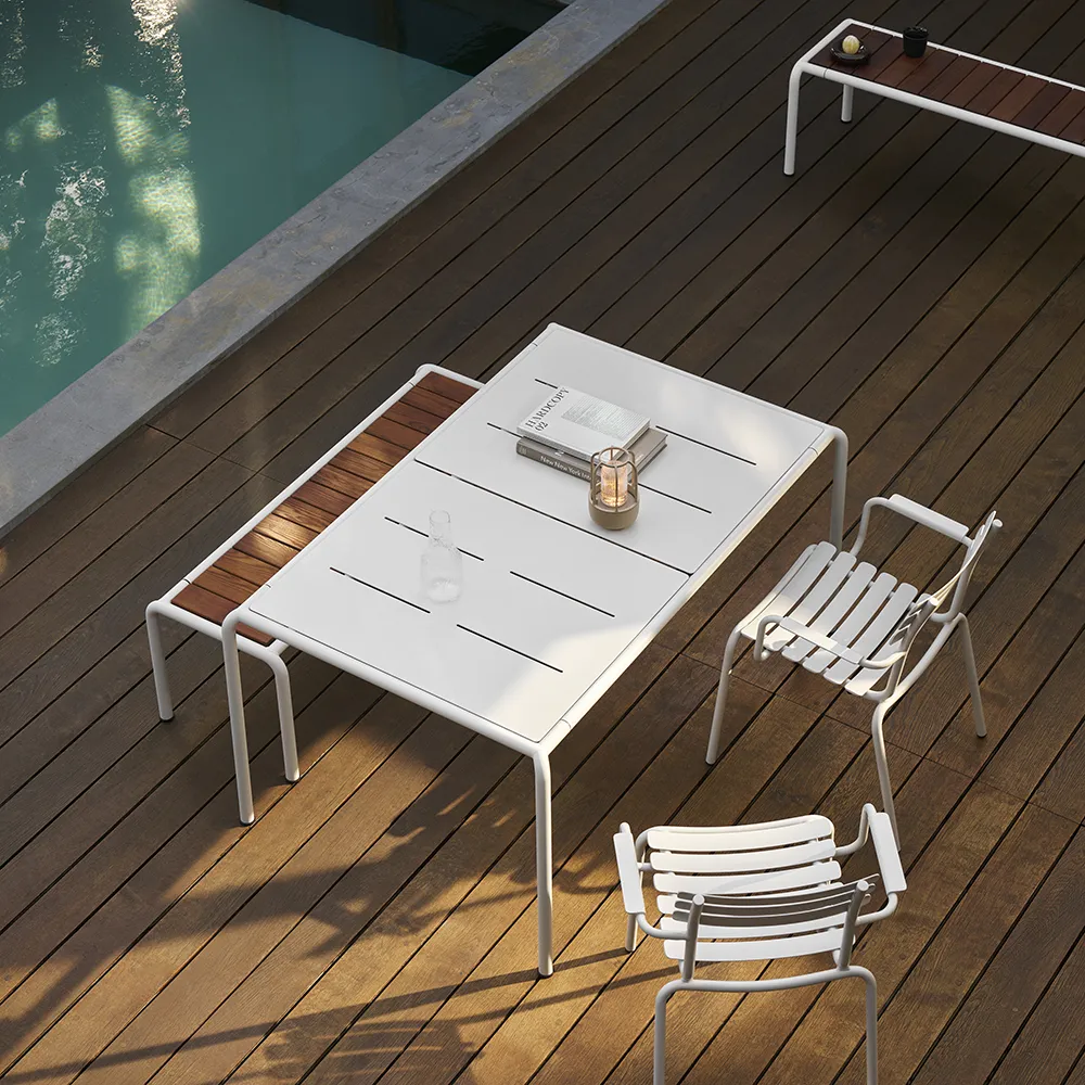  AVANTI Ruokapöytä 153x98 cm luonnonvalkoinen