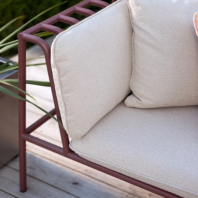 Collier nojatuoli  Zin red / Teddy beige