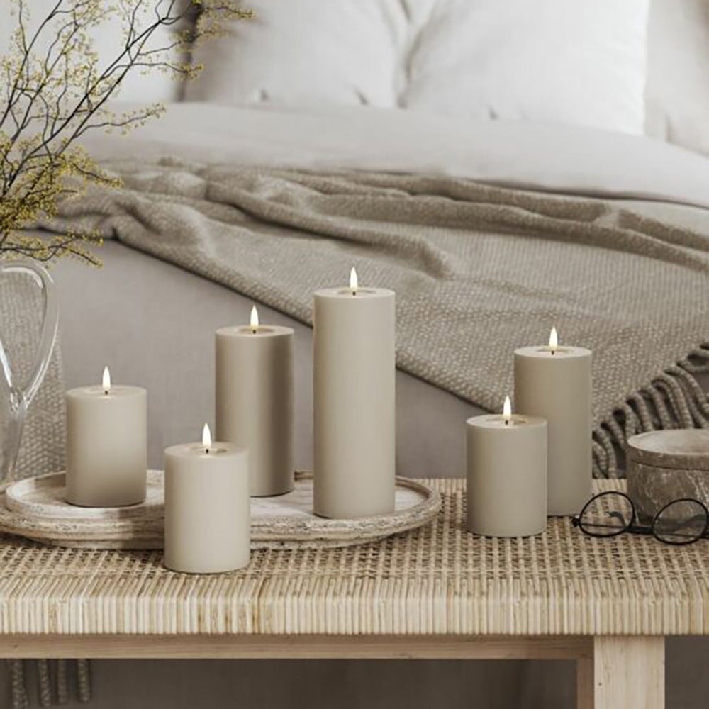  LED-lohkovalaisin 7,5x20 cm hiekkaa